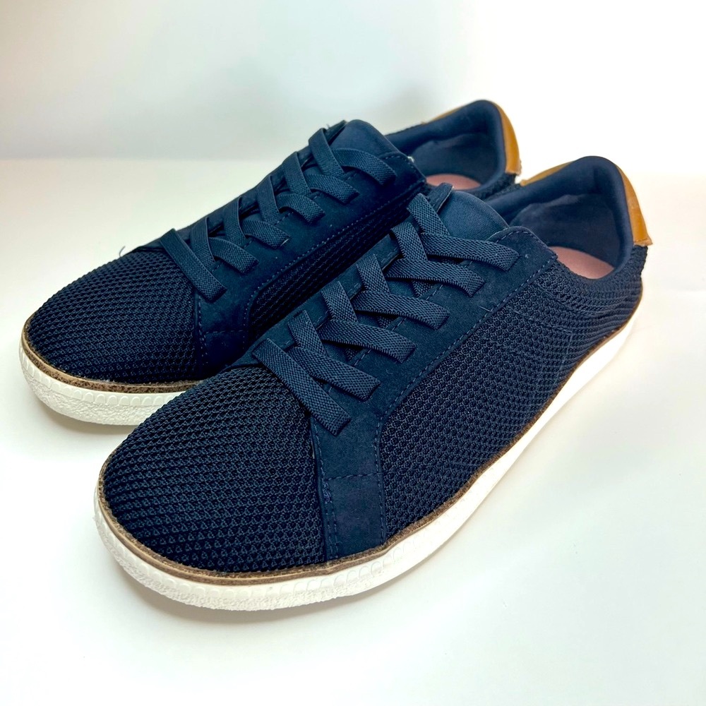 Dr Scholls Womens Size 7.5 Seaside Sneakers Shoes Comfort Slip On Low‎ Top Navy